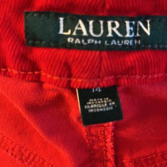 🌺Final Price🌺Red Lauren Ralph Lauren Premier Straight Corduroy Jeans - Picture 9 of 12